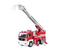 B. toys Driven by Battat - Grand Camion de Pompiers pour Enfants - Véhicule de Sauvetage Jouet - Camion-Jouet d'urgence Rouge - Lumières et Sons - 3 Ans et +