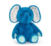 B. toys Ellie-Berry, éléphant en Peluche Bleu Lavable et Tout Doux | Éléphant en peluche bleu doux et lavable, oreilles à motif d’étoiles et pattes menthe, pour le jeu, le coucher et les câlins