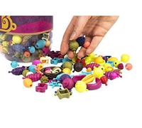 B Toys Ensemble De Perles Enfiler 150 Pi Ces Pop Arty Kit Pour Confectionner Les Bijoux Colliers Bagues Et Bracelets Créatifs Pour Enfants De 4 Ans Et Plus