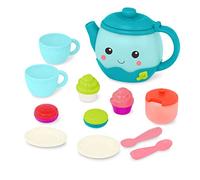 B. Play - Toy Tea Set - 17pc Playset - Sounds & Lights - Shape Sorting Desserts - 18 Months + - Musical Tea Party