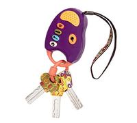 B. toys - FunKeys - Violet - Porte-clés avec lumières et Sons - Jouet interactif pour bébé - Clés factices pour bébés, Enfants en Bas âge et Enfants - 10 Mois et +