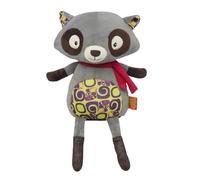 B. toys - Happy Yappies - Rascal - Peluche Interactive Raton Laveur - Raton Laveur Parlant - Jouet Talk Back - Animaux en Peluche pour Tout-Petits et Enfants - 10 Mois et +
