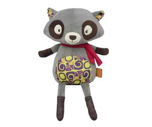 B. toys - Happy Yappies - Rascal - Peluche Interactive Raton Laveur - Raton Laveur Parlant - Jouet Talk Back - Animaux en Peluche pour Tout-Petits et Enfants - 10 Mois et +