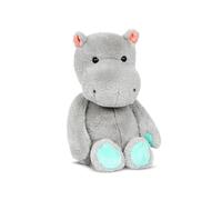 B. toys - Happyhues - Gerry Gris (gris foncé) - Hippopotame en peluche - Animal en peluche - Jouet Hippopotame doux et gris - Jouet lavable pour bébé, enfant en bas âge, enfants - 0 Mois et +