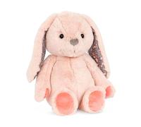 B. toys - Butterscotch Bunny - Lapin en peluche de 30 cm - Animal en peluche super doux - Jouet lapin rose lavable - Pour bébés, enfants - HappyHues, 0 mois Plus