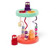 B. toys - Hooty-Hoo, trieur de Formes sonore avec 3 hiboux et Perles | Comprend 3 hiboux sur des bases de formes différentes, 3 parcours de perles, tri des couleurs et des formes, 10 mois et +