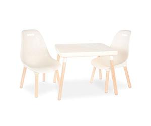 B. Toys - Kid Century Modern - Ensemble Table et Chaise - Ivoire - Ensemble Table et Chaise pour Enfants - Pieds en Bois - Meubles pour Enfants - 3 Ans et +