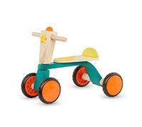 B. Toys - Le Cavalier Lisse - Vélo en Bois pour Enfant - Jouet d'équilibre pour Enfants - Vélo Push & Ride - Quatre Roues - 18 Mois et +