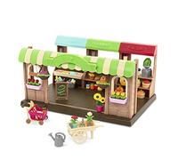 Li L Woodzeez- Market Playset-Hoppin Farmer S Market-67 Pi Ces-Jouets Familiaux Pour Enfants Partir De 3 Ans Wz6630z