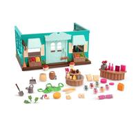 B. toys Li'l Woodzeez - Magasin général de Jouets - Aliments et Accessoires pour Le Jeu - Jeu de Figurines pour Enfants - Boutique détaillée - 3 Ans et +