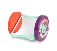 B. toys - Looky-Looky, Miroir avec Roues sensorielles roulantes | Miroir roulant avec 2 roues sensorielles colorées pour jouer sur le ventre et ramper, reste en position verticale, 0 mois et