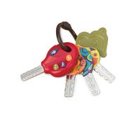 B. toys - Clés de Voiture Jouets - 4 clés et Porte-clés - Télécommande Lumières et Sons - Jouet de Dentition pour bébé - 10 Mois et +