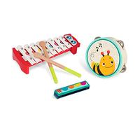 B. Toys - Instruments Musicaux- 3 Instruments en Bois - Jouets musicaux pour Petits - Xylophone, Tambourin, Harmonica - Mini Melody Band - 2 Ans et Plus