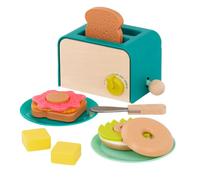 B. toys - Mini Chef - Coffret Petit Déjeuner - Jeu de grille-pain - Ensemble brunch de 14 pièces - Toast Pop-Up & Sons - Jouet d'éveil - 3 ans et +