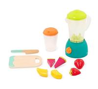 B. toys Mini Chef - Coffret Smoothie fruité avec mixeur Jouet | Comprend 13 pièces au total avec tasse, planche en bois, couteau-jouet et fruits à couper; jeu d’imitation; 3 ans et +