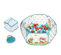 B. Toys - Piscine à balles - 42 balles colorées - Pliable et Portable - Ensemble de Fosse à balles pour Tout-Petits, Enfants - Mini Espace de Jeu - 1 an +