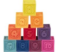 B. Toys – Blocs pour bébés One Two Squeeze – 10 blocs souples éducatifs, chiffres et formes, 6 mois+