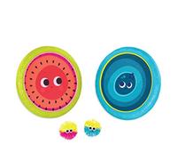 B. Toys - Pagaies en Forme d'étincelles - Jeu de Balle à la pagaie - Jeu de Trampolines à Main - 2 disques gonflables et 2 balles - Jeux Sportifs pour Enfants - Attraper et Lancer - 3 Ans et +