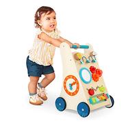 B. toys - Petites étapes d'apprentissage - Marcheur en Bois - 7 Activités éducatives - Jouet d'apprentissage et de Marche pour Tout-Petits et Enfants - Se Tenir Debout, Pousser, Marcher - 1 an et +