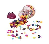 B. toys by Battat - Ensemble de perles à enfiler (500 pièces) - Pop Arty! - Kit pour confectionner les bijoux -Colliers, bagues, et bracelets créatifs - Pour enfants de 4 ans et plus