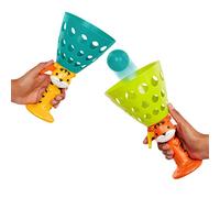 B. toys Pop 'n' Launch, Jeu Pop & Catch avec lanceurs portatifs | Jeu de balle pour enfants, comprend 2 lanceurs portatifs et 4 mini balles, activité portable de plein air, 3 ans et +