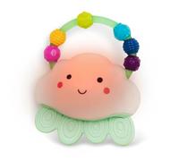 B. toys – Hochet de dentition Rain-Glow Squeeze – Nuage lumineux, perles arc-en-ciel – 3 mois+