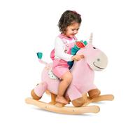 B. toys Rodeo Rocker Cleo, Licorne à Bascule Douce avec Base en Bois