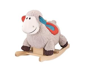 B. Toys - Rodeo Rocker - Loopsy - Mouton à Bascule - Siège Confortable et bascules en Bois Dur - Jouet de développement pour Le Jeu Actif - Robuste et Durable - 18 Mois et +
