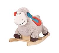 B. Toys Rodeo Rockers Loopsy, Mouton à Bascule Pelucheux | Mouton à bascule pelucheux avec siège confortable, poignées et son de sabots pour jeu actif et imaginaire, 18 mois et +