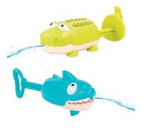 B. Toys - Splishin' Splash - Gicleurs d'eau pour Animaux - Requin et Crocodile - Jouets de Piscine et de Plage - Jouet d'été pour Enfants - 18 Mois et +