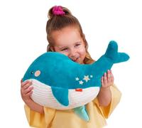 B.- Huggable Squishies - Willow Whale Battat Saule Softies Plush, BX2081C12Z