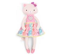 B. Toys by Battat - BX1795C30Z Poupée Créatrice en Peluche - Peluche Chaton - Rose & Pastel - 38 cm - Lavable - Tippy Toes - Cali Cat - 18 m +