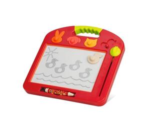B. toys Toulouse-LapTrec, planche à dessin magnétique portable | Crayon magnétique, 4 tampons d’animaux, bouton d’effacement, poignée de transport et coussin pour dessiner, 18 mois et +