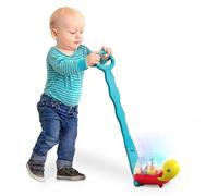 B. toys - Walk 'n' POP! - Ball Popper & Marcheur - Jouet à pousser pour bébé, enfant en bas âge - Jouet tortue lumineux pour ramper ou marcher - Poignée amovible - 1 an et +