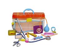 B. toys - Wee MD - Kit de médecin-jouet - Jeu de docteur - Jeu d'éveil pour tout-petits et enfants - Stéthoscope, Thermomètre, Bip et autres - 18 mois et +