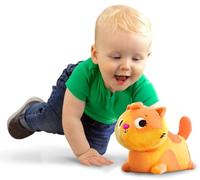 B. toys Wobble 'N' Go - Lolo, Chat en Peluche interactif animé | Chaton en peluche interactif qui avance et miaule quand on appuie sur son dos; jouet d’éveil lavable, Jeu actif; 1 ans et +