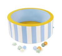 B. toys WonderFill Ball Pit, Fosse à balles en Mousse pour intérieur | Comprend 101 composants au total : 1 fosse à balles ronde de 88,9 cm, 100 balles, housse lavable en machine, 12 mois et +
