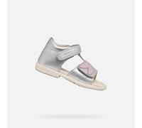 Geox Bébé Fille B Verred B Sandales, Silver Lilac, 22 EU