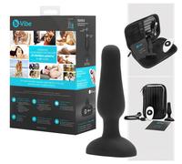 b-Vibe Novice - plug anal vibrant débutant - silicone noir