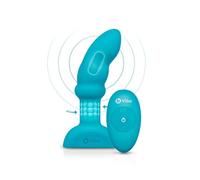 b-Vibe Prise P-Spot Télécommande Rimming - Masseur de Prostate vibrant et rotatif, 6 vitesses, 7 modes d'écartement, télécommande sans fil, silicone sans danger pour le corps
