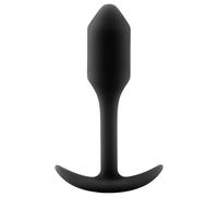 b-vibe Snug Plug 1 - plug anal lesté (55g) - noir