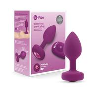 B-Vibe Vibrant Jewel Plug-E31664 Vibrant Jewel Plug Pink Ruby S