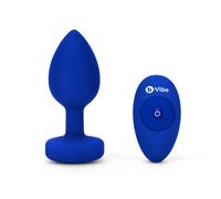 B-Vibe - Vibrating Jewel Plug L/XL Navy