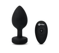 B-Vibe - Vibrating Jewel Plug XXL Black
