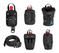 B&W 116.75 Kit d'extension 6 pièces Comprenant Ceinture, Poche zippée, Porte-Outils, Sacoche Universelle pour Outils