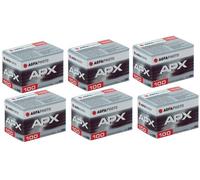 B&W 135-36 Lot de 6 Films Professionnels pour Agfa APX 100