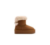 B&W Break&Walk - Bottes Australiennes à Lacet en Fourrure Imperméables pour Garçons et filles (Brown/Tailla 37)