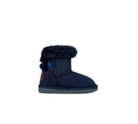 B&W Break&Walk - Bottes australiennes avec noeud en fourrure, résistantes à l'eau, marine et blanc. pour Enfants ou adultes unisexe (B&W/Tailla 40)