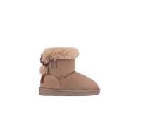B&W Break&Walk - Bottes australiennes avec nœud en fourrure, imperméables, taupe et blanc. pour Enfants ou adultes unisexe (Taupe/Tailla 38)