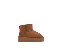 B&W Break&Walk - Bottes australiennes basses Tan pour enfants et filles (Beige/Tailla 34)